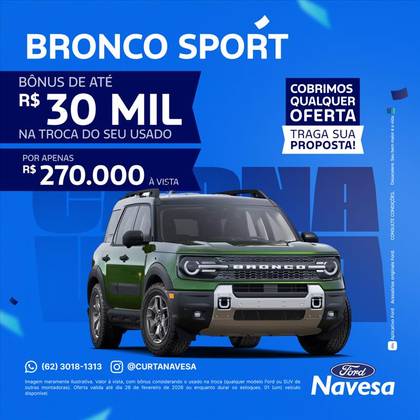 FORD BRONCO SPORT 2.0 ECOBOOST GASOLINA BADLANDS 4X4 SELECTSHIFT